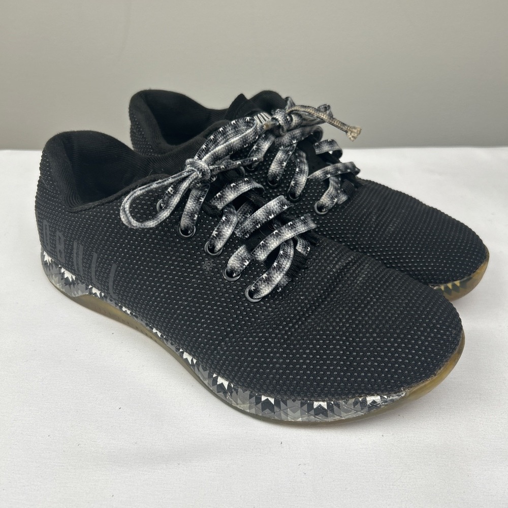 NOBULL Shoes Outwork Black SuperFabric Patchwork Trainers Men's 6.5 | Women's 8